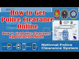 how to get police clearance appointment