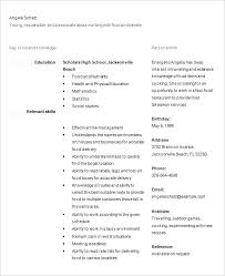 Resume Format For High School Students Viragoemotion Com