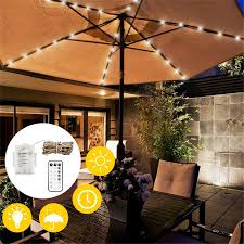 104led patio umbrella lights waterproof