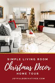 simple christmas living room tour