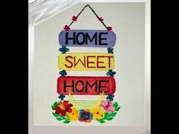 Diy Wall Hanging Home Sweet Home Craft