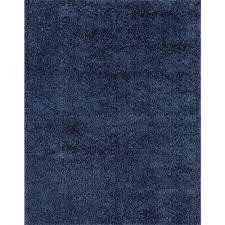 tayse rugs heavenly solid navy 5 ft x 8 ft indoor area rug blue