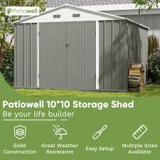 galvanized steel storage shed