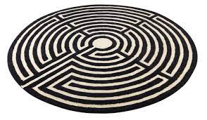 moderner teppich labyrint kateha