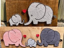 Elephant String Art Wall Decor