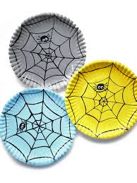 paper plate spider web craft our kid