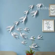 Creative Wall Decorative 3d Birds Multi