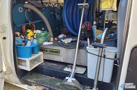 van mounted carpet cleaning water
