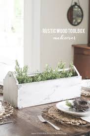 Rustic Wood Toolbox Makeover Anderson