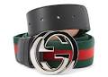 Gucci Interlocking G Pure Web Belt Green/Red/Black in Fabric ...