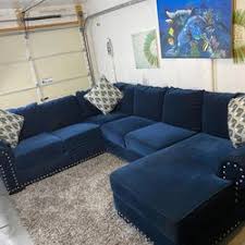 beautiful blue studded ashley furniture