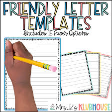 friendly letter templates 15