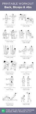 Back Biceps Abs Illustrated Exercise Plan Created At