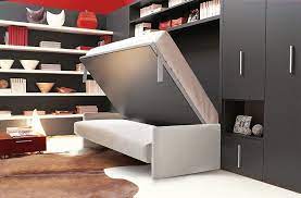 Transformable Murphy Bed Over Sofa