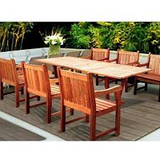 90 Inch Expandable Outdoor Dining Set