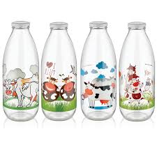 Decorated Milk Bottle Fylliana M 259