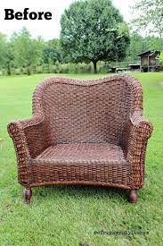 how to spray paint wicker refresh restyle