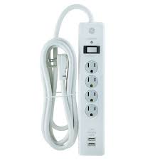 Extension Cord Surge Protector Electric 6