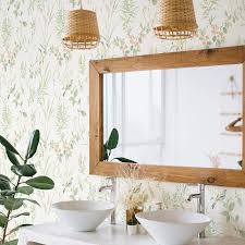 Make the most out of your bathroom with bright colors, fun shapes, geometric lines, and more with these beautiful bathroom wallpaper ideas. Bathroom Wallpaper Ideas That Are Certain To Inspire Decor Aid