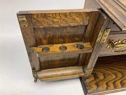 early 20th century oak smokers cabinet