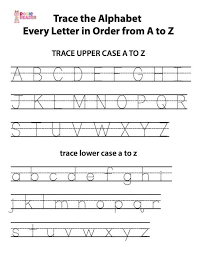 tracing letters a z pdf reading