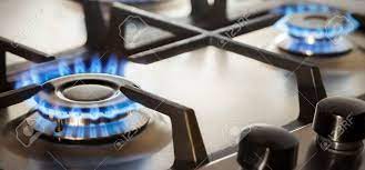 火プロパン ガスを燃焼させるとキッチンのガスコンロの写真素材・画像素材 Image 72874792