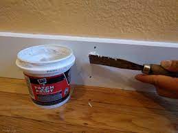 how to fill nail holes for perfect trim