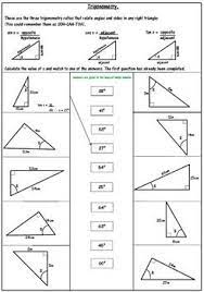 trigonometry worksheets