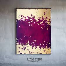 Energy Purple Original Painting For