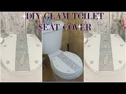 Diy Glam Toilet Seat Cover Diy Easy