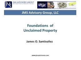 Foundations Of Unclaimed Property Ppt Video Online Download