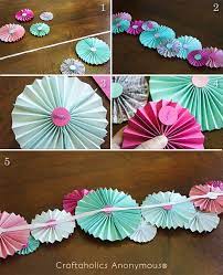 paper fan garland tutorial