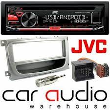 Car audio and video car stereo system. Ford Focus Mk2 5 Jvc Autoradio Cd Mp3 Radio Usb Aux Player Silber Fitting Kit Ebay