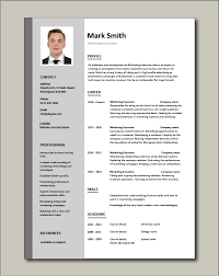 When one is applying for an executive's job, they need to showcase their managerial 61+ cv templates. Free Marketing Executive Resume Template 1