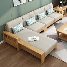 wood sofa set small living room