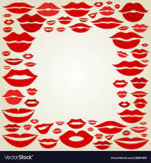 lip a frame royalty free vector image