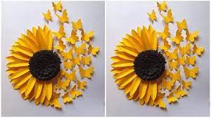 Sunflower With Erfly Wall Decor