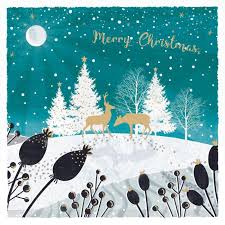 Deer In Snow Versus Arthritis Charity Christmas Cards
