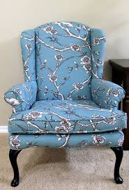 vine blossom wingback chair