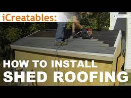 install asphalt shingles on shed roof