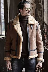 Stylish Mens Shearling Jacket By Denny Dora