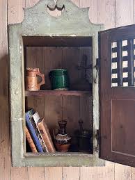 Antique Wall Hanging Cupboard In