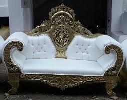 designer fancy sofa set white faux