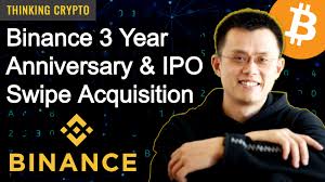 Binance told cointelegraph on july 14 that. Cz Binance Ceo Interview Binance 3 Year Anniversary Ipo Card Mining Pool Swipe Acquisition Thinking Crypto