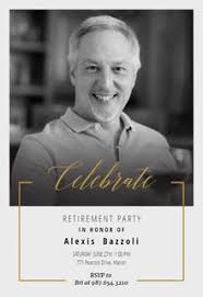 Retirement Farewell Party Invitation Templates Free Greetings