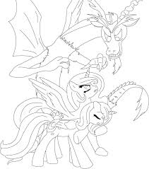We hope you enjoy these fun my little pony coloring pages. Discord And The Sisters Coloring Page By Unknowncolt On Deviantart