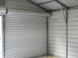 The garage doorway width should be 9 ft. Metal Garage Two Car 2