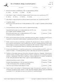 Kl. 6. Prędkość, droga, czas-karta prac- questions - Pobierz pdf z Docer.pl