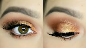 bronze copper eye makeup tutorial you