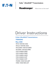 Eaton Fuller Ultrashift Driver Guide Manualzz Com